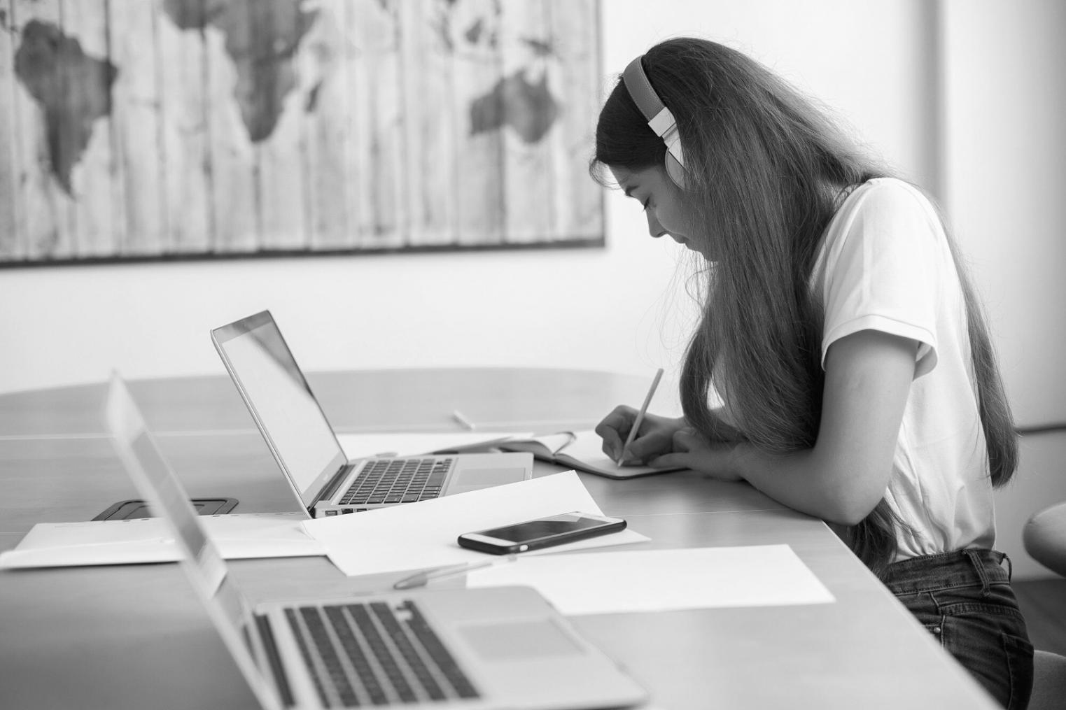 Detailed financial planning session with calendar tools